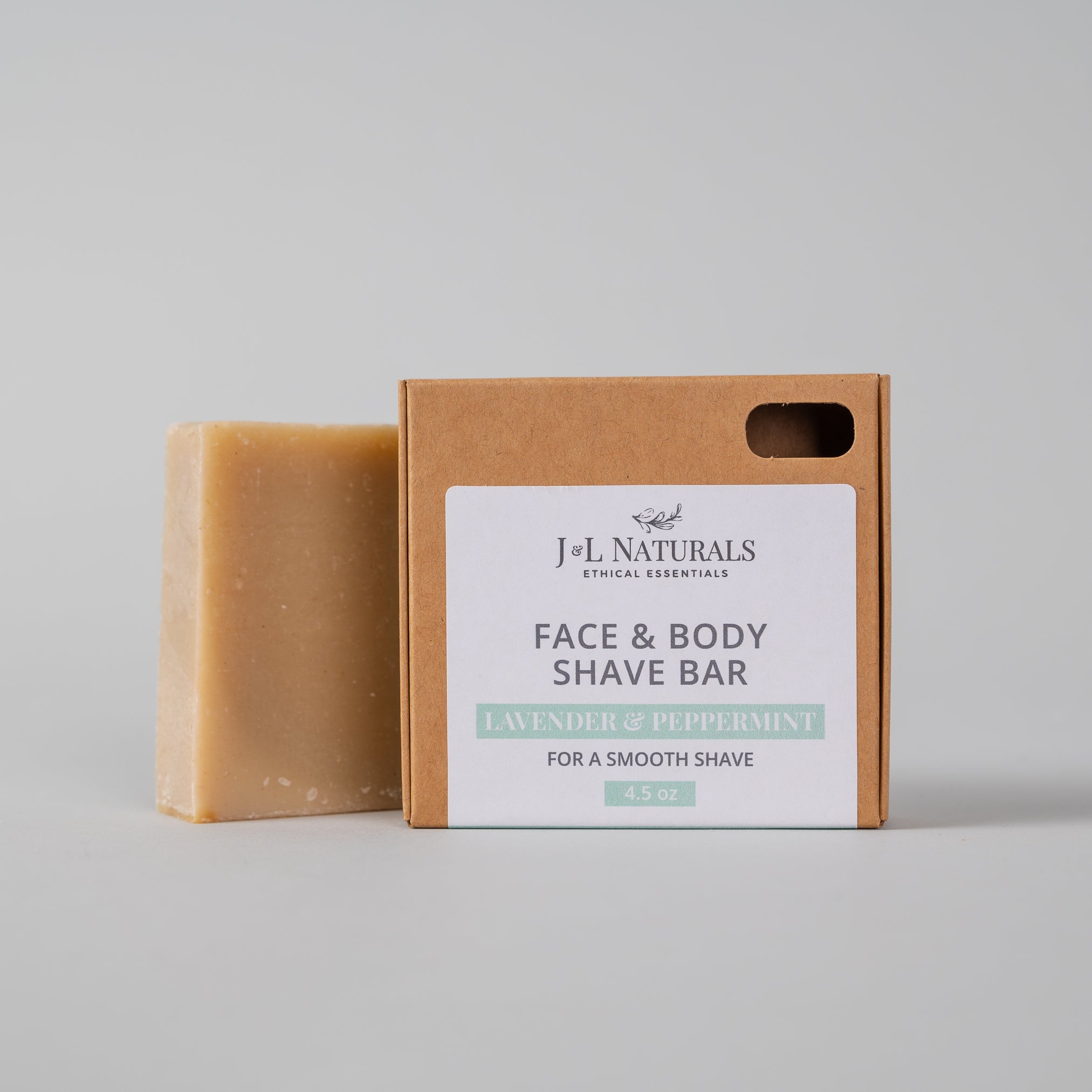 Shave Soap Naked Unscented Lavender Peppermint for Men - Rosetta Creative Boutique